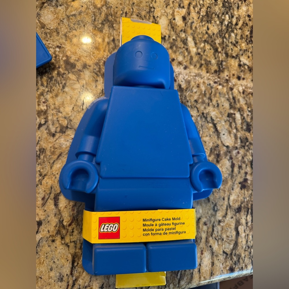 LEGO New Blue Minifigure Cake Mold and - Kids Lego Toy Baking Mold used once